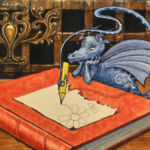 Dragon character for John Rylands University library competition