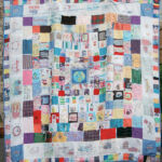 The full quilt. Every piece of fabric and all other materials used were made from recycled items collected by the children and their families and teachers